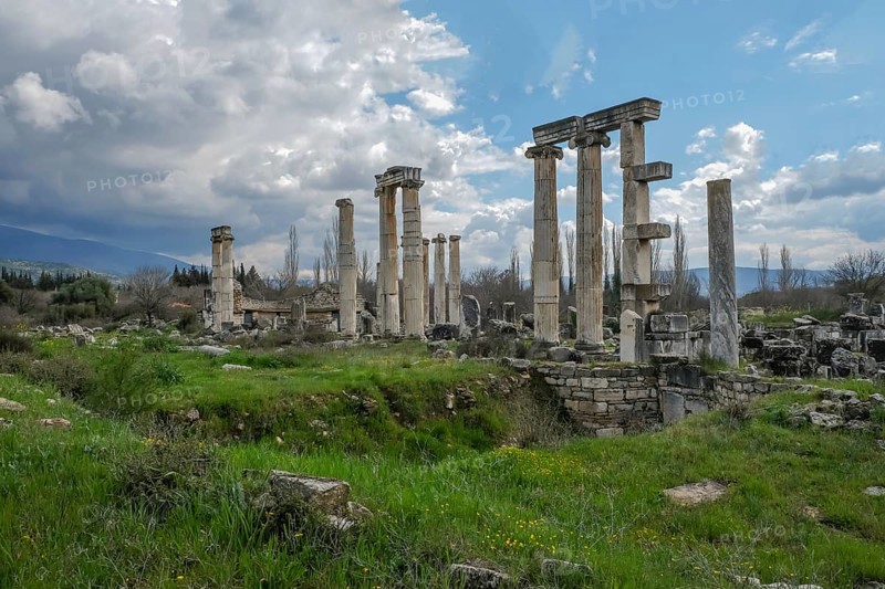 Excavation site site of the ancient city of Aphrodisias, today's city of Geyre, Karacasu, Aydin, Western Turkey, Turkey, Asia
