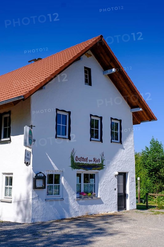 Gasthof Ried, at the peat works, Pfrunger-Burgweiler Ried nature reserve, Wilhelmsdorf, Baden-Württemberg, Germany, Europe