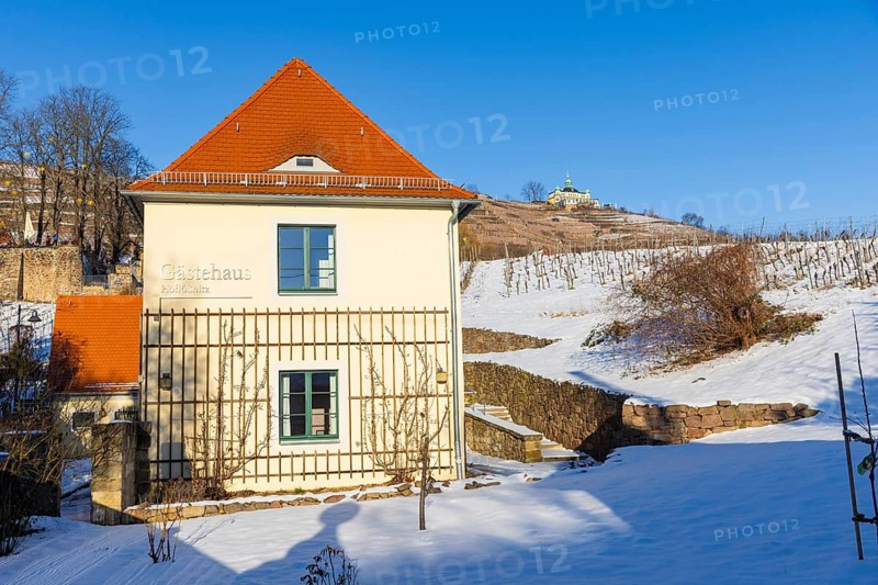 The Höflößnitz winery is also a popular destination in winter. Hoflößnitz Guest House, Radebeul, Saxony, Germany, Europe