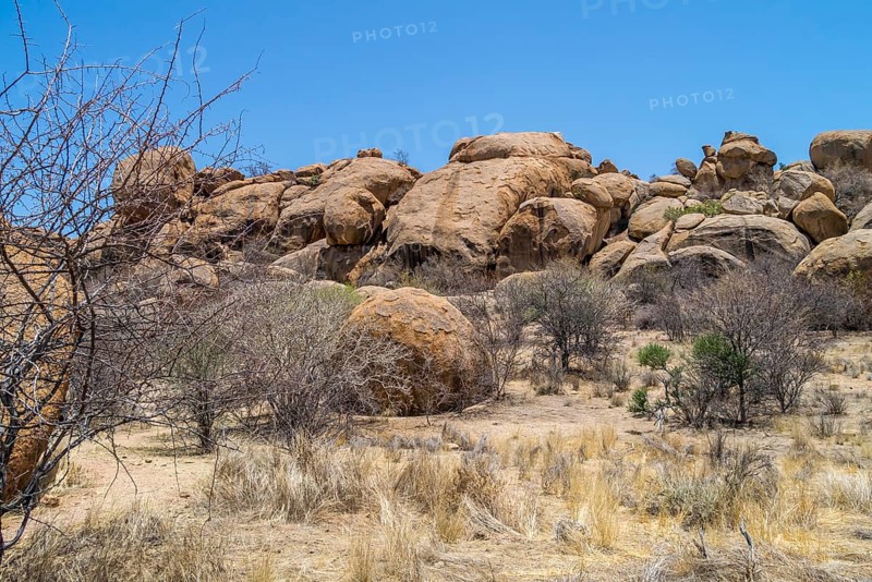 Rocky landscape, Erongo Mountains, Namibia, Africa