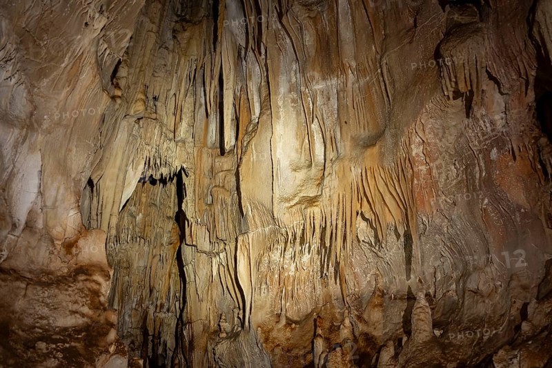Stalactites in a stalactite cave, Terciopelo Cave, Barra Honda National Park, Costa Rica, Central America