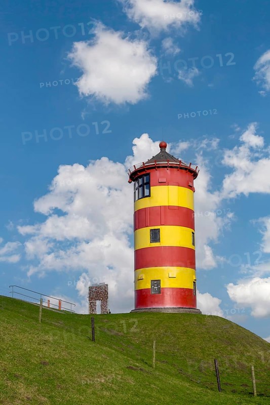 Pilsum Lighthouse, Pilsum, Krummhörn, East Frisia, Lower Saxony, Germany, Europe