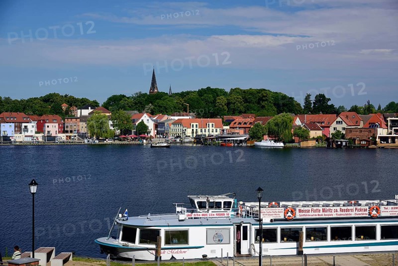 Europe, Germany, Mecklenburg-Western Pomerania, island town of Malchow, White Fleet Müritz, Malchow, Mecklenburg-Western Pomerania, Germany, Europe
