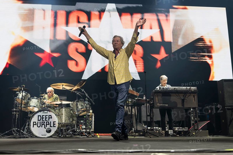 Ian Gillan, singer of Deep Purple live on 1 More Time Tour at the Max-Schmeling-Halle in Berlin on 19 October 2024