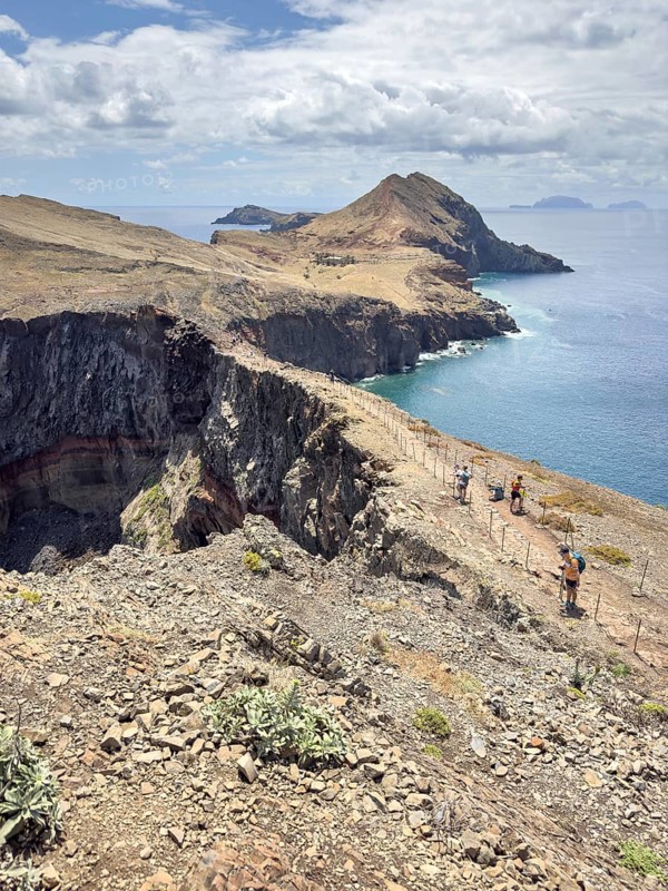Hiking trail PR 8 on the Vereda Ponta de São Lourenço, Caniçal, Madeira, Portugal, Europe