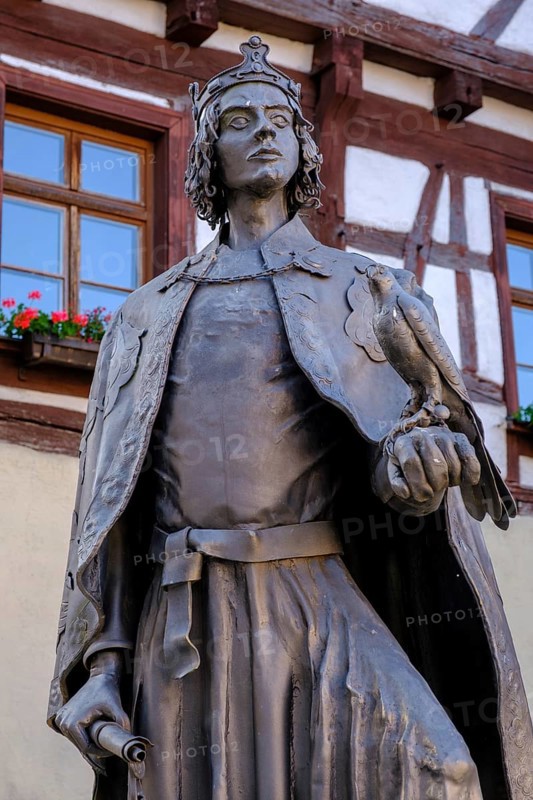 Friedrich II, at the Museum of Local History and Crafts, Metzgergasse, Pfullendorf, Linzgau, Baden-Württemberg, Germany, Europe