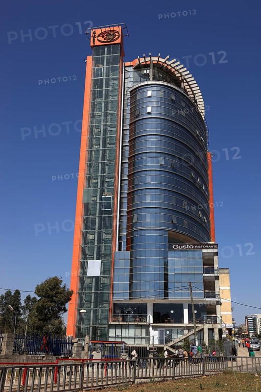 Addis Ababa, high-rise building in the city centre, Ethiopia, Africa