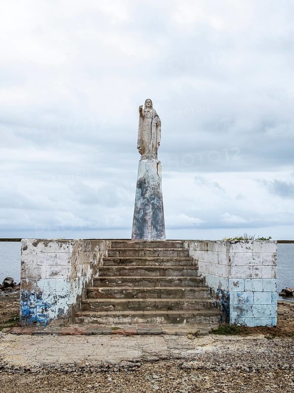 Jesus statue, Mar Rosado, Galerazamba, Bolivar, Colombia, South America