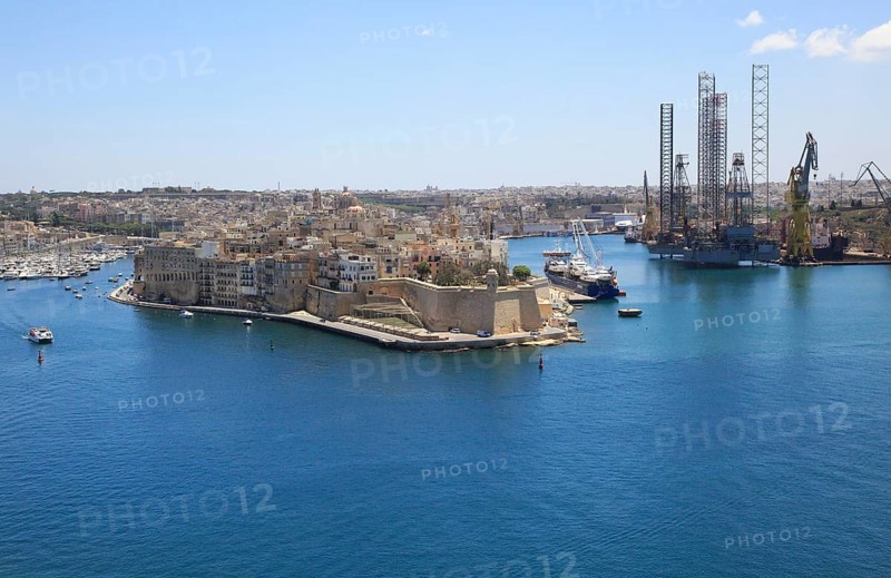 Senglea and Il-Kortin China Dock, French Creek, Grand Harbour, Valletta, Malta, Europe