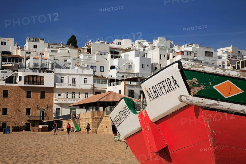Albufeira beach in the Algarve, Portugal, Europe