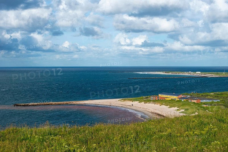 View from the Oberland to the Helgoland dune, Helgoland offshore island, Helgoland dune, North Sea, Pinneberg district, Schleswig-Holstein, Germany, Europe