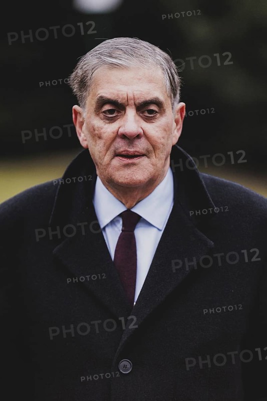 Romani Rose, Chairman of the Central Council of German Sinti and Roma, photographed during the commemoration ceremony at the Memorial to the Murdered Jews of Europe in Berlin, 31 January 2024 / Photographed on behalf of the Federal Ministry for Women, Senior Citizens, Family and Youth