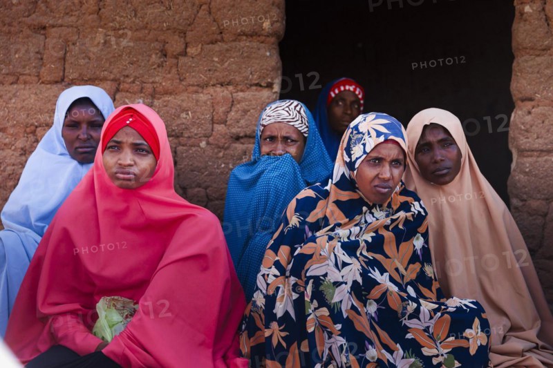 Women of a village community in Maraban Dare community, Plateau state, 07.02.2024. The village was raided by marauding gangs and many people are traumatised