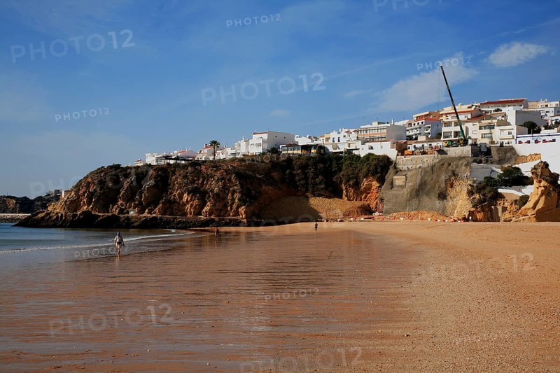 Albufeira beach in the Algarve, Portugal, Europe
