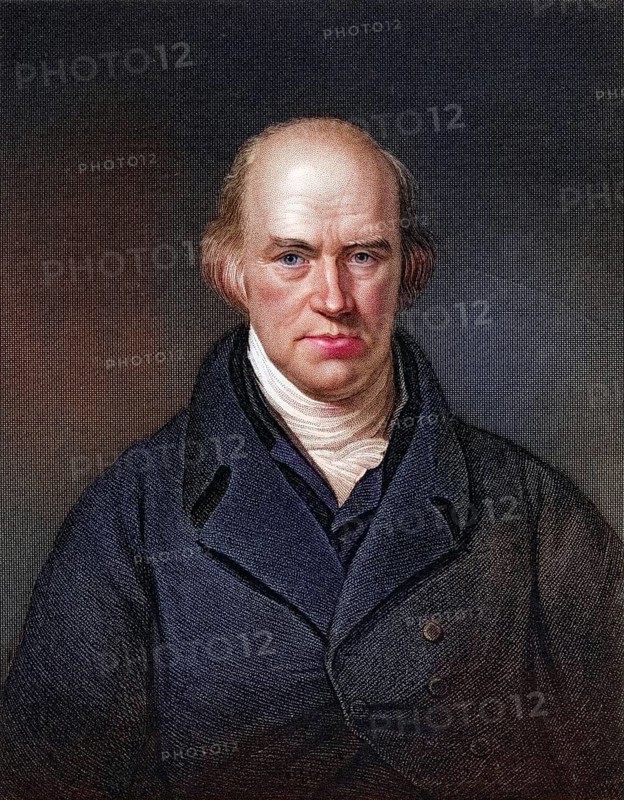 Davies Gilbert 1767 to 1839 English scientist, explorer and antique dealer, President of the Royal Society, Historic, digitally restored reproduction from a 19th century original, Record date not stated