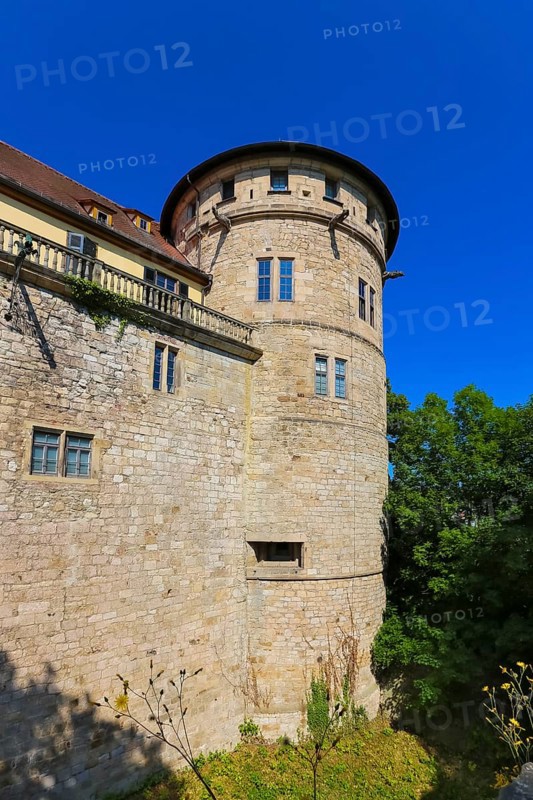 Hohentübingen Palace, tower, masonry, Museum of the University of Tübingen MUT, university institution, historical building, place of learning, Renaissance complex built in the 16th century, Eberhard Karls University of Tübingen, Tübingen, Baden-Württemberg, Germany, Europe