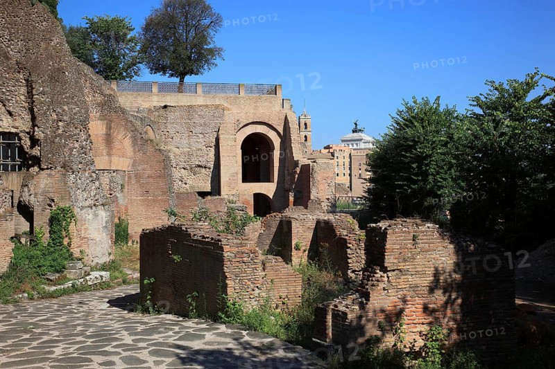 Terrace of the Orti Farnesiani, Farnese Gardens, Monte Palatino, Palatine Hill, Rome, Italy, Europe