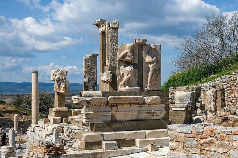 Ruins of the Hydreion Fountain, Ephesus, ancient archaeological site, Izmir Province, Turkey, Asia