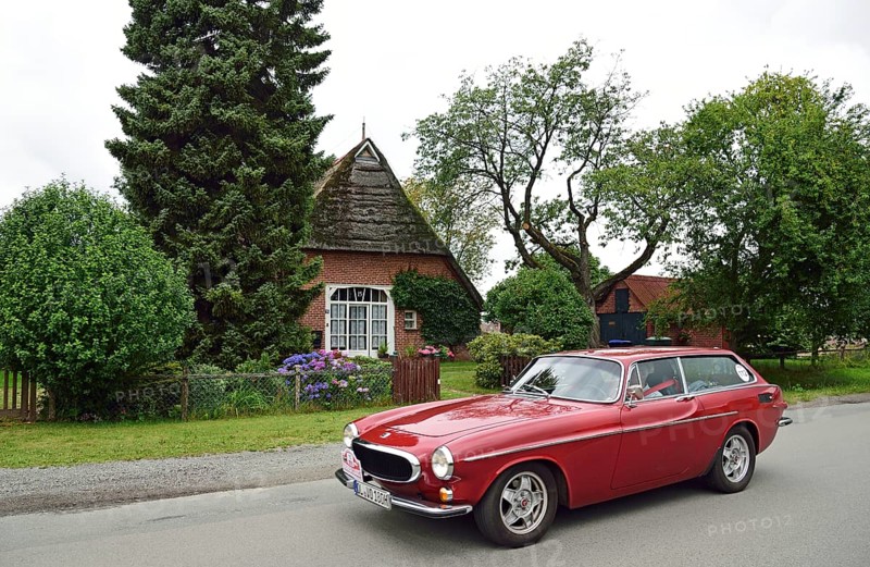 Europe, Germany, Lower Saxony, Lower Elbe Classics, classic car tour, Volvo P 1800 ES, Snow White, year of construction 1971, Hamburg, Hamburg, Federal Republic of Germany, Europe