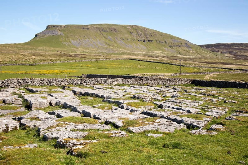 Carboniferous limestone scenery Pen Y Ghent, Yorkshire Dales national park, England, UK