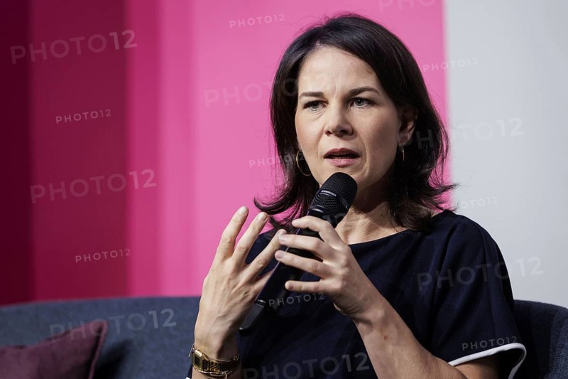 Annalena Bärbock (Alliance 90/The Greens), Federal Foreign Minister, recorded as part of a dialogue with citizens in cooperation with Stiftung Mercator during the Foreign Minister's trip to Germany in Essen, 29.07.2024