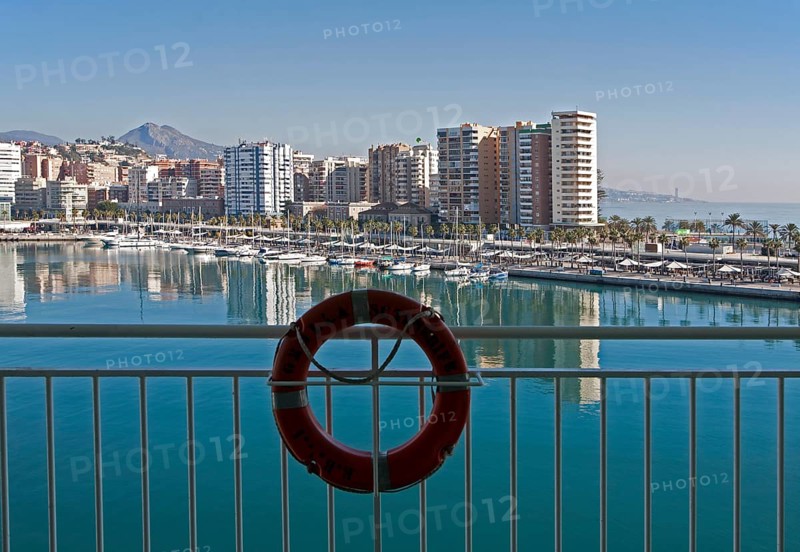 Apartment blocks and yachts in marina of Muelle Uno port development, city of Malaga, Spain, Europe