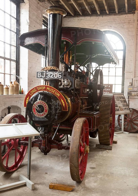 The Long Shop museum, Leiston, Suffolk, England, UK 'Princess Marina' type 4CD compound tractor steam engine 1907-1923