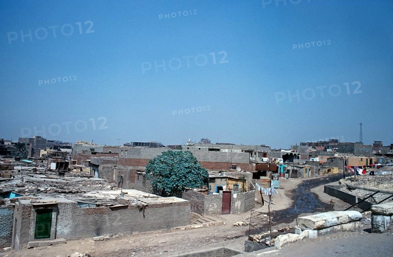 Residential buildings, slum, Cairo, Egypt, September 1989, vintage, retro, old, historical, Africa