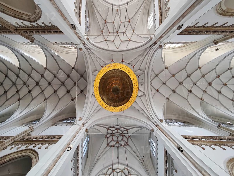 Eusebiuskerk or Grote Kerk, main church of Arnhem, interior view with view of the vault, Province of Gelderland, Netherlands