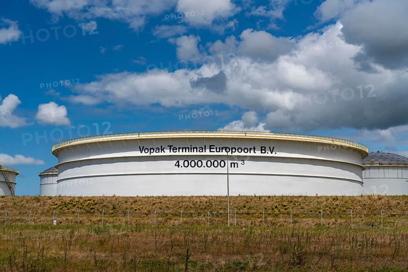 Vopak Terminal Botlek, over 190 large tanks Logistics for various mineral oil products such as petrol, paraffin, diesel, biodiesel and vegetable oils, Rotterdam, Netherlands