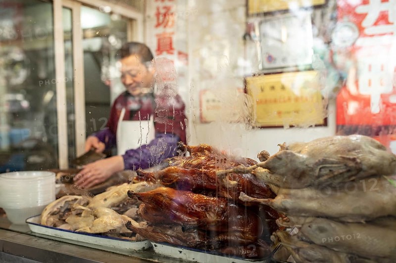 Fu Qiang Braised Food Store by Lin Qing and Li Hong Cheng, the shop has a long tradition, Nanjing, China, Asia