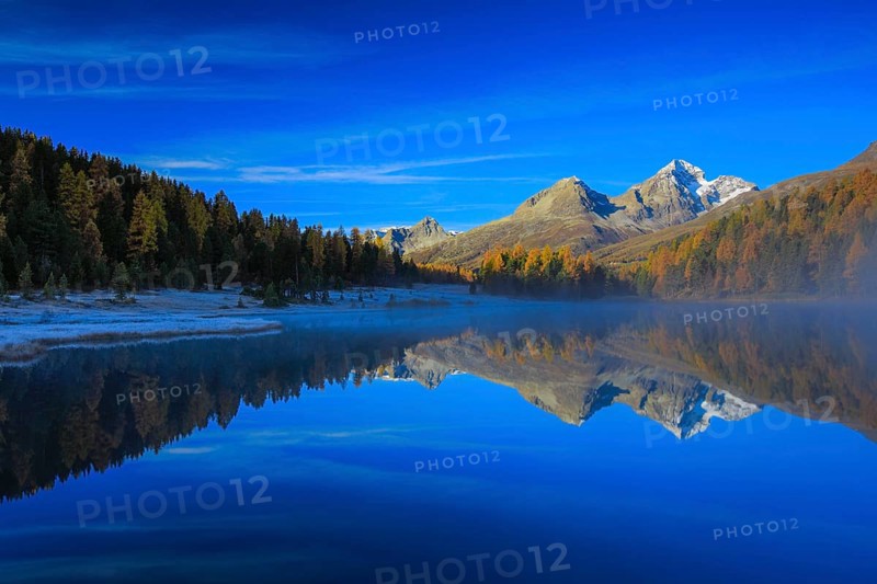 Lej da Staz, Upper Engadine, Grisons, Switzerland, Europe