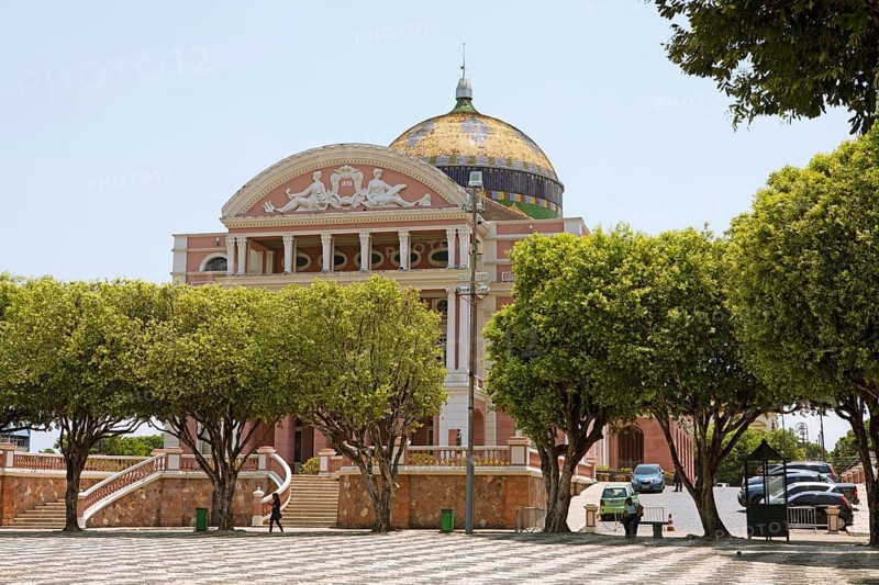 Teatro Amazonas, opera house on Praça São Sebastião square, Manaus, Amazonas state, Brazil, South America