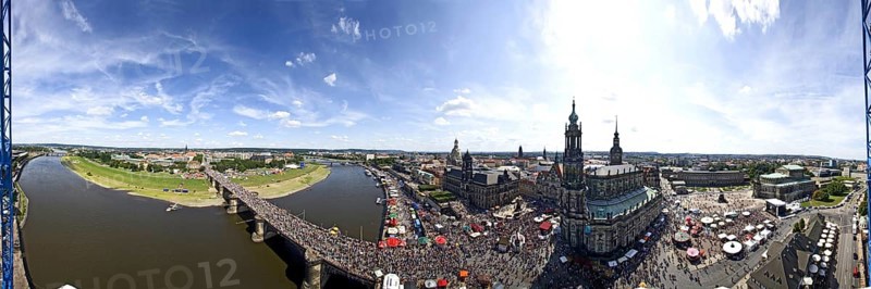Dresden Old Town for the city festival