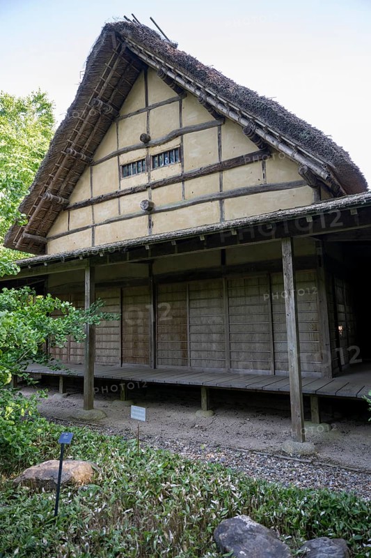 Minka house, traditional Japanese house, Royal Botanic Gardens (Kew Gardens), UNESCO World Heritage Site, Kew, Greater London, England, United Kingdom, Europe