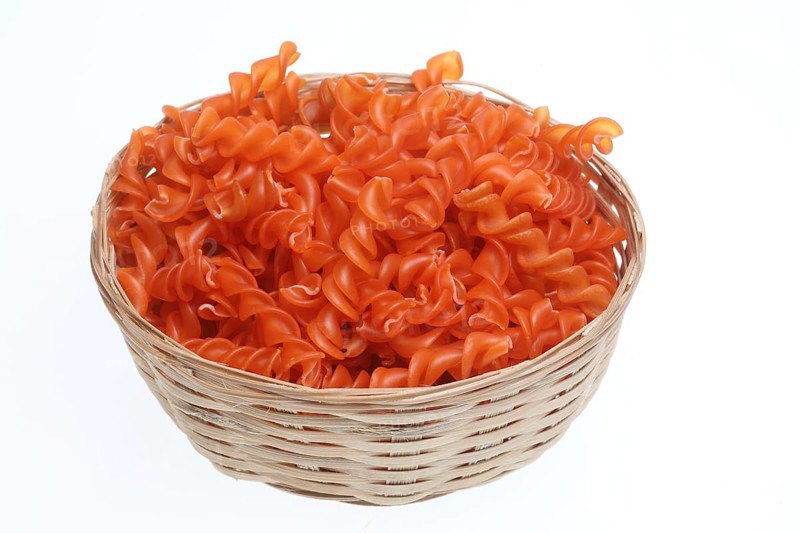 Lentil noodles, noodles made from the flour of red lentils