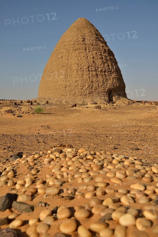 Domed mausoleum, called Qubba, Old Dongola, Northern, Nubia, Sudan, Africa