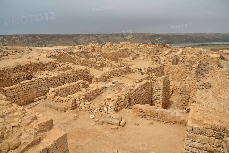 Excavation field of Sumhuram, near Taqah, Dhofar Region, Orient, Oman, Asia