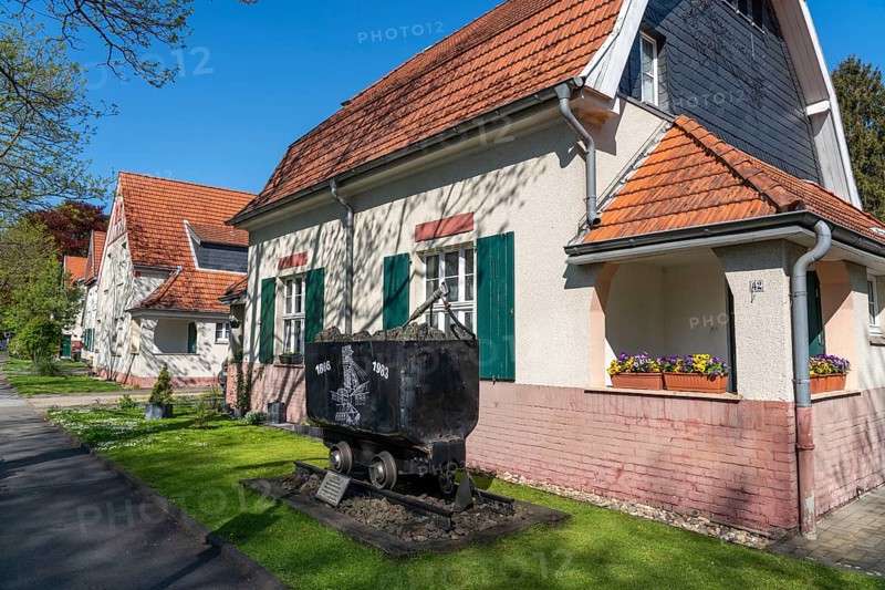 Former Teutoburgia colliery housing estate, part of the Route of Industrial Heritage, in Herne, North Rhine-Westphalia, Germany, Europe