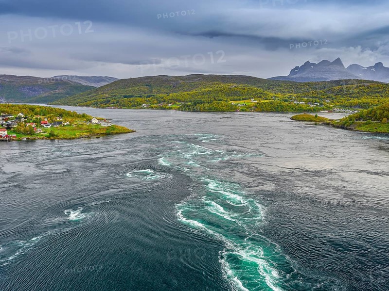 Saltstraumen, Salten, tidal stream, Saltfjord, Bodo, Norway, Europe
