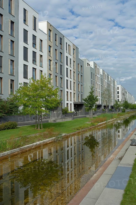 Bahnstadt, urban development project, passive house housing estate, Heidelberg, Kurpfalz, Neckartal, Neckar, Germany, Europe