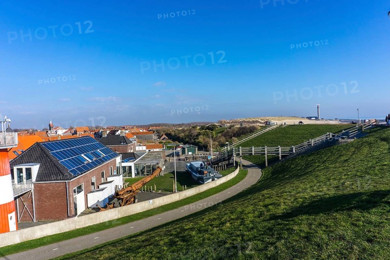 View on the Town Zoutelande in the south of the Netherlands