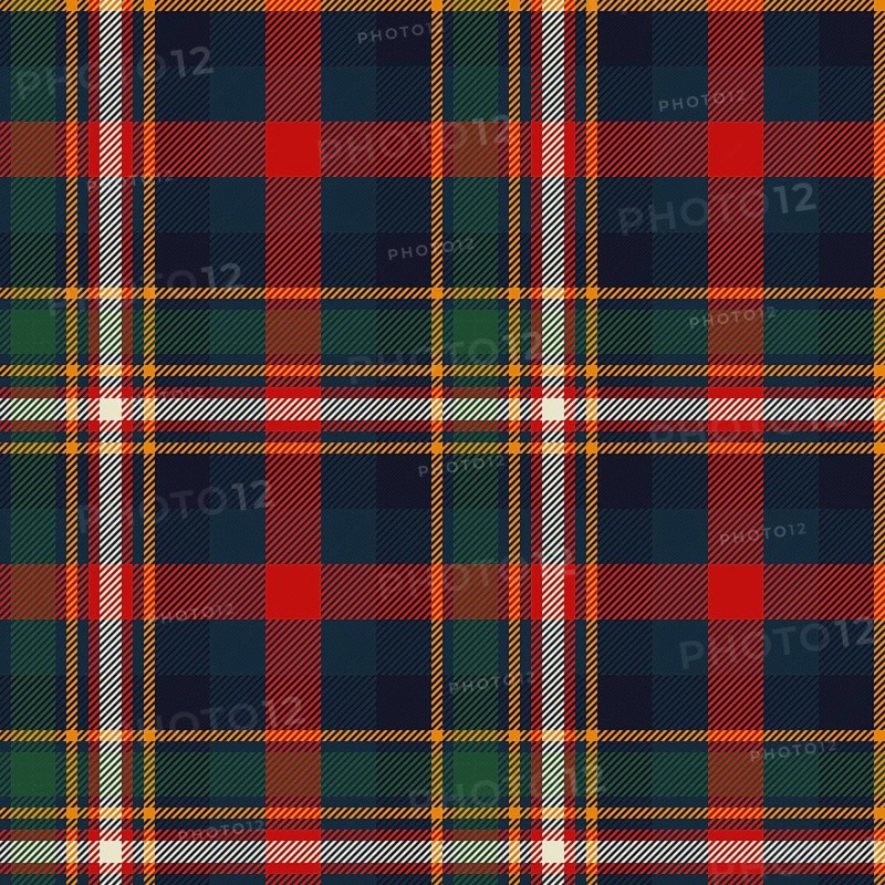 Plaid fabric tartan vector seamless pattern