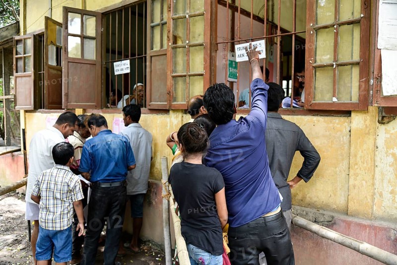 Final Draft of National Register of Citizens of India (NRC) released on July 30, 2018. People wait to check their names on the final draft of the National Register of Citizens in Guwahati, Assam, India on Monday