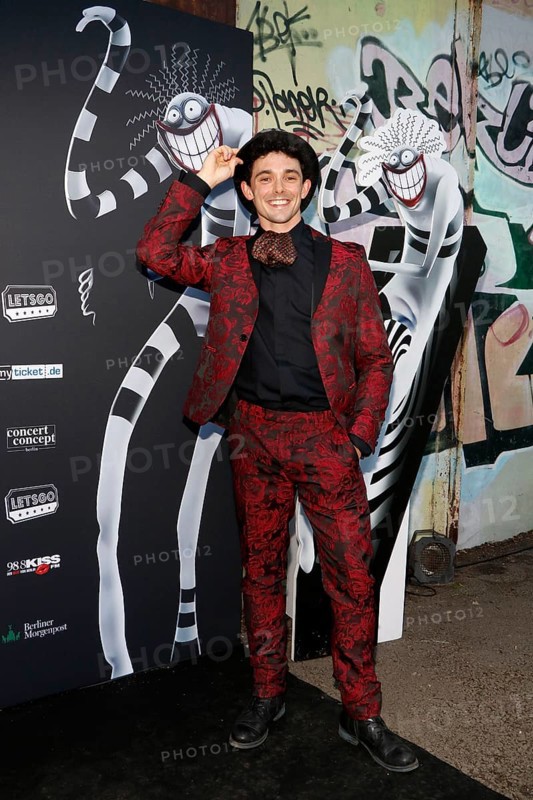 Marc Weinmann at the opening of the Tim Burton exhibition in the Radsetzerei on the RAW site in Berlin on 18 July 2024