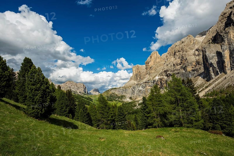 Gardena Pass, Passo Gardena, Puez-Geisler nature park Park, Dolomites, Selva di Val Gardena, South Tyrol, Trentino-Alto Adige, Italy, Europe