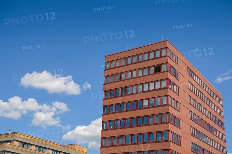 New building, Headquarters, Rosa Luxemburg Foundation, Straße der Pariser Kommune, Friedrichshain, Friedrichshain-Kreuzberg, Berlin, Germany, Europe