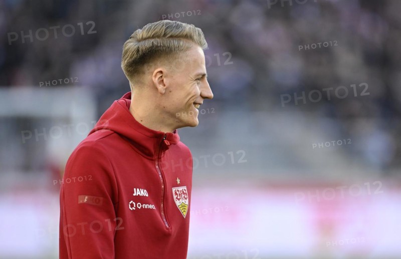 Chris Führich VfB Stuttgart (27) Portrait, MHPArena, MHP Arena Stuttgart, Baden-Württemberg, Germany, Europe