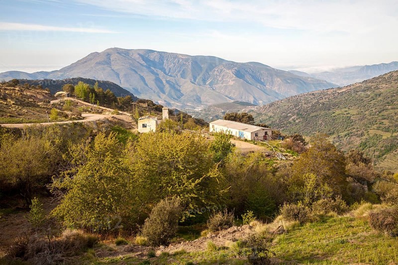 Landscape in the High Alpujarras, near Capileira, Granada Province, Spain, Europe