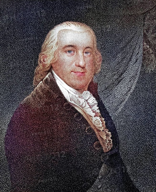 Edward Rutledge, 1749 to 1800, American Statesman and Founding Father Signer of the Declaration of Independence Nineteenth century engraving by JB Longacre after his own drawing of a painting by Earle, Historic, digitally restored reproduction from a 19th century master, Record date not stated